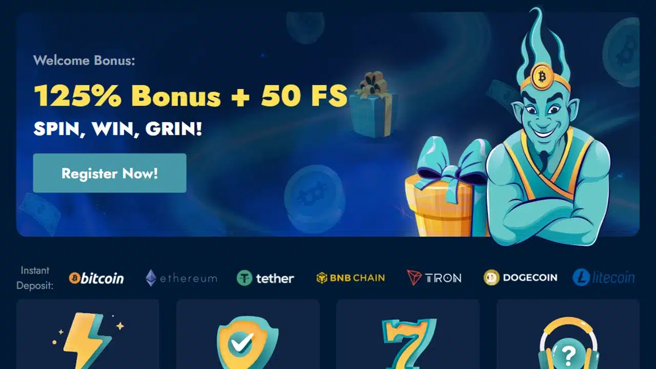 Genie Jackpot casino welcome bonus package