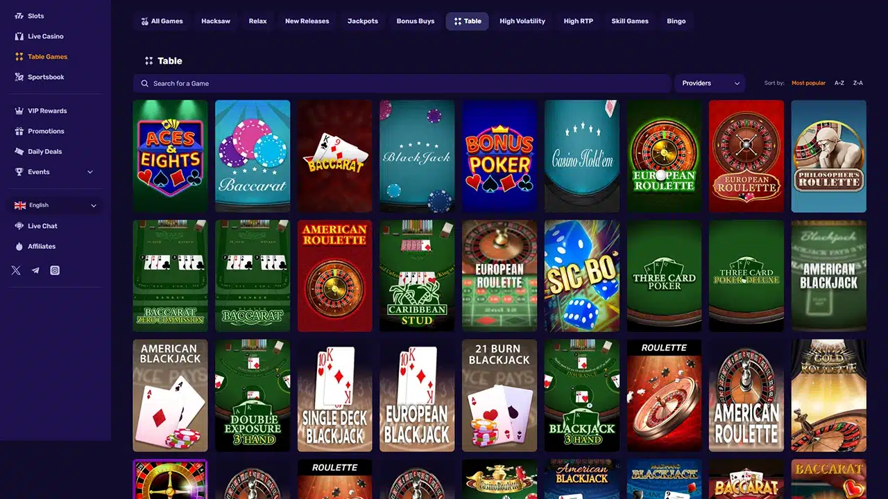 Raze crypto casino RNG games