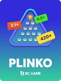 Plinko crypto game logo