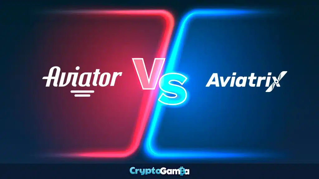 Aviator and Aviatrix crash games logos