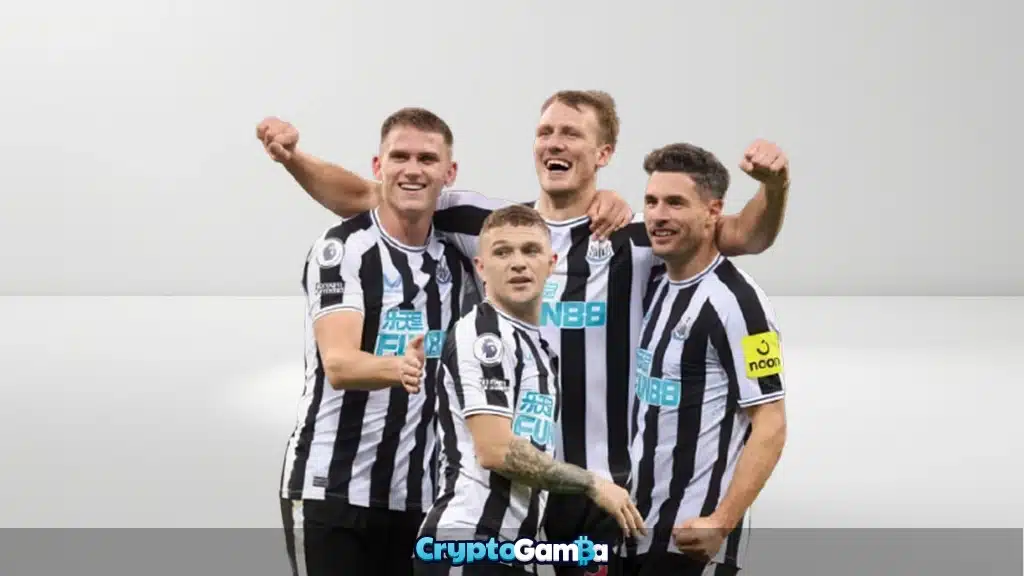 Newcastle United Players with White Gradient Background