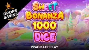 Sweet Bonanza 1000 dice logo and candy