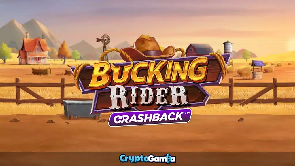 Bucking Rider Crashback fast game logo