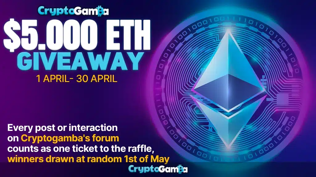CryptoGamba ETH Giveaway