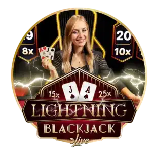 Lightning Blackjack circular logo