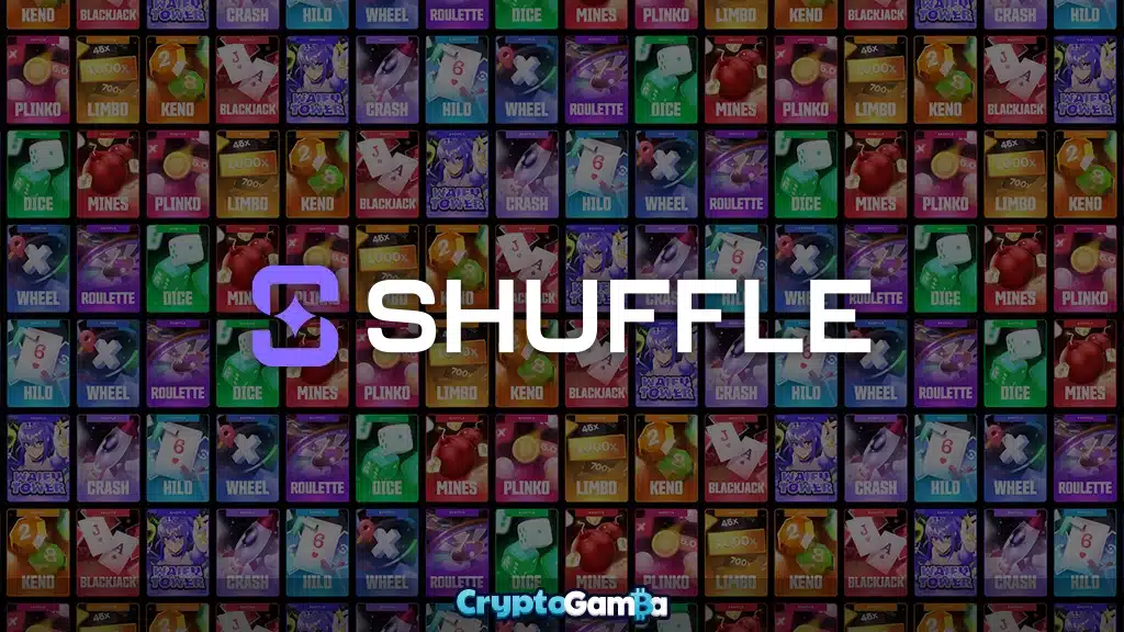 Shuffle Casino logo on originals games thumbnails