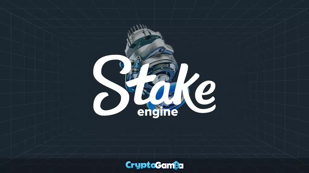 Stake crypto casino Stake Engine program white logo